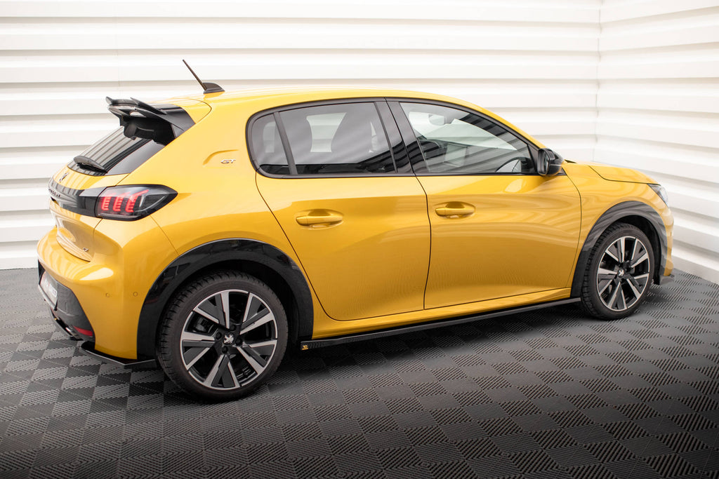Maxton Design Street+ Seitenschweller Leisten passend für Peugeot 208 GT Mk2 schwarz Hochglanz