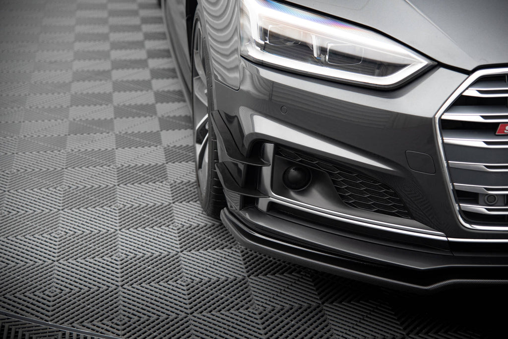 Maxton Design Stoßstangen Flaps Wings vorne Canards passend für Audi S5 / A5 S-Line Coupe / Sportback F5