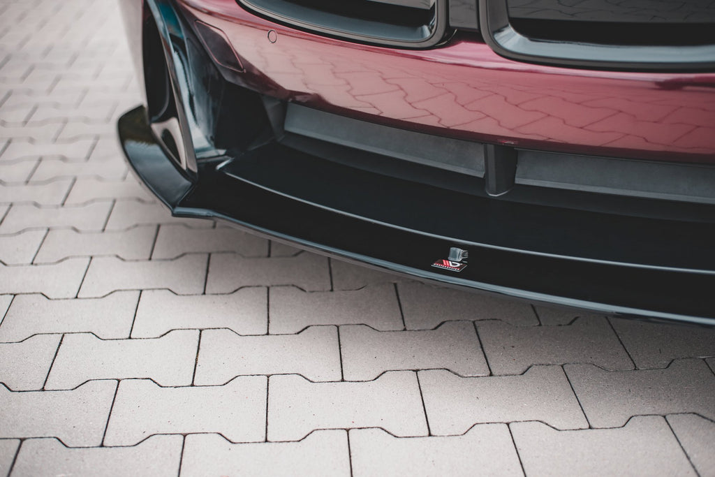 Maxton Design Street+ Spoilerlippe Front Ansatz passend für BMW i8 schwarz Hochglanz
