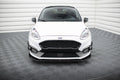 Maxton Design Street+ Spoilerlippe Front Ansatz V.7 passend für Ford Fiesta Mk8 ST / ST-Line schwarz Hochglanz