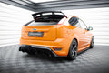 Maxton Design Diffusor Heck Ansatz passend für Ford Focus ST Mk2 FL schwarz Hochglanz