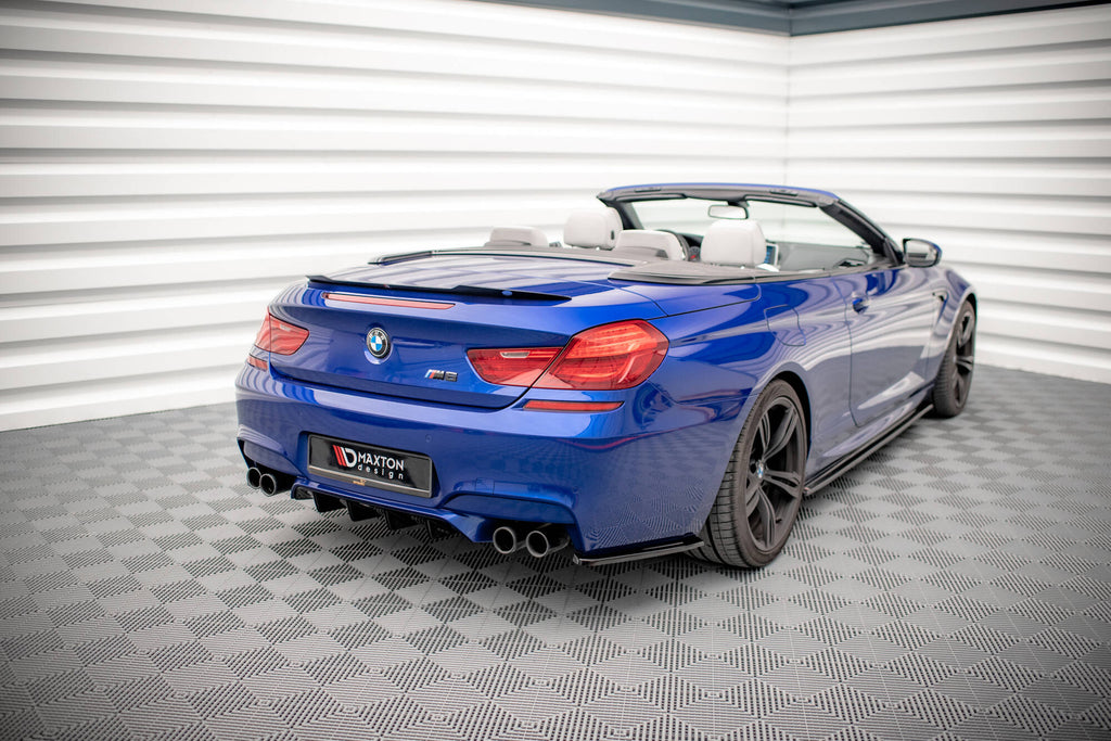 Maxton Design Diffusor Heck Ansatz passend für BMW M6 Gran Coupe / Coupe / Cabriolet F06 / F13 / F12 schwarz Hochglanz