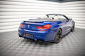 Maxton Design Diffusor Heck Ansatz passend für BMW M6 Gran Coupe / Coupe / Cabriolet F06 / F13 / F12 schwarz Hochglanz