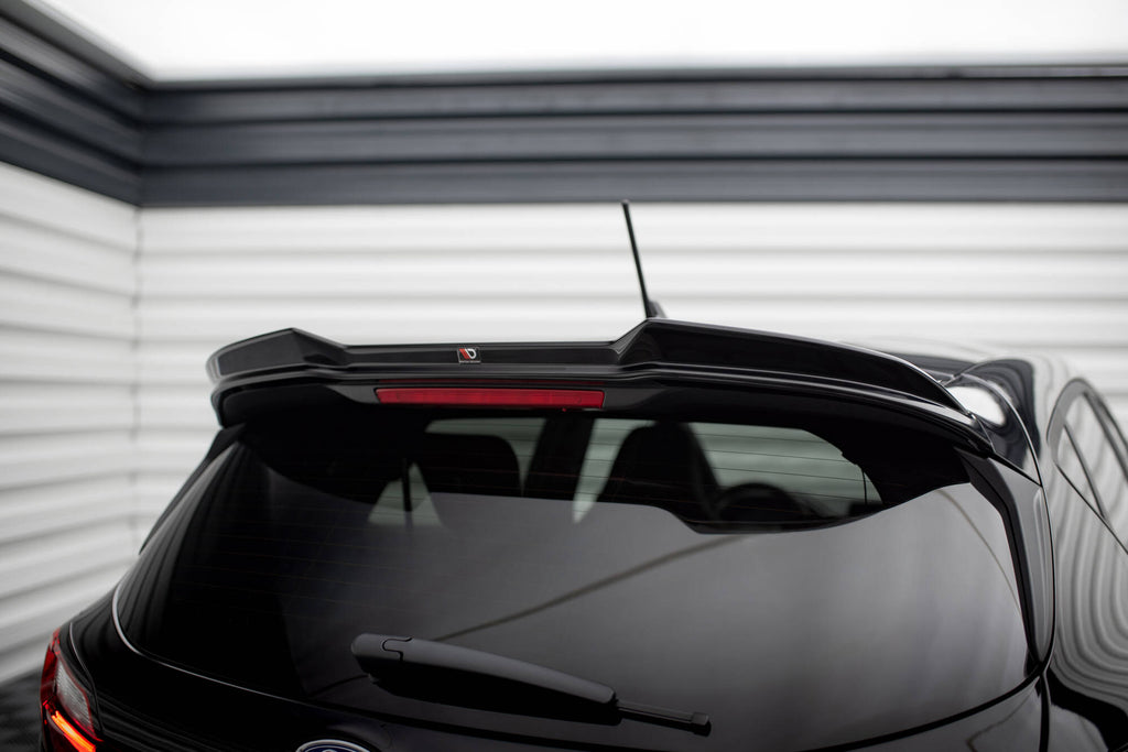 Maxton Design Spoiler CAP 3D passend für Ford Fiesta ST / ST-Line Mk8 schwarz Hochglanz