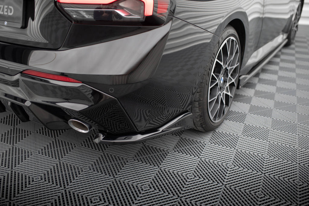 Maxton Design Heck Ansatz Flaps Diffusor V.4 passend für BMW 2 G42 schwarz Hochglanz