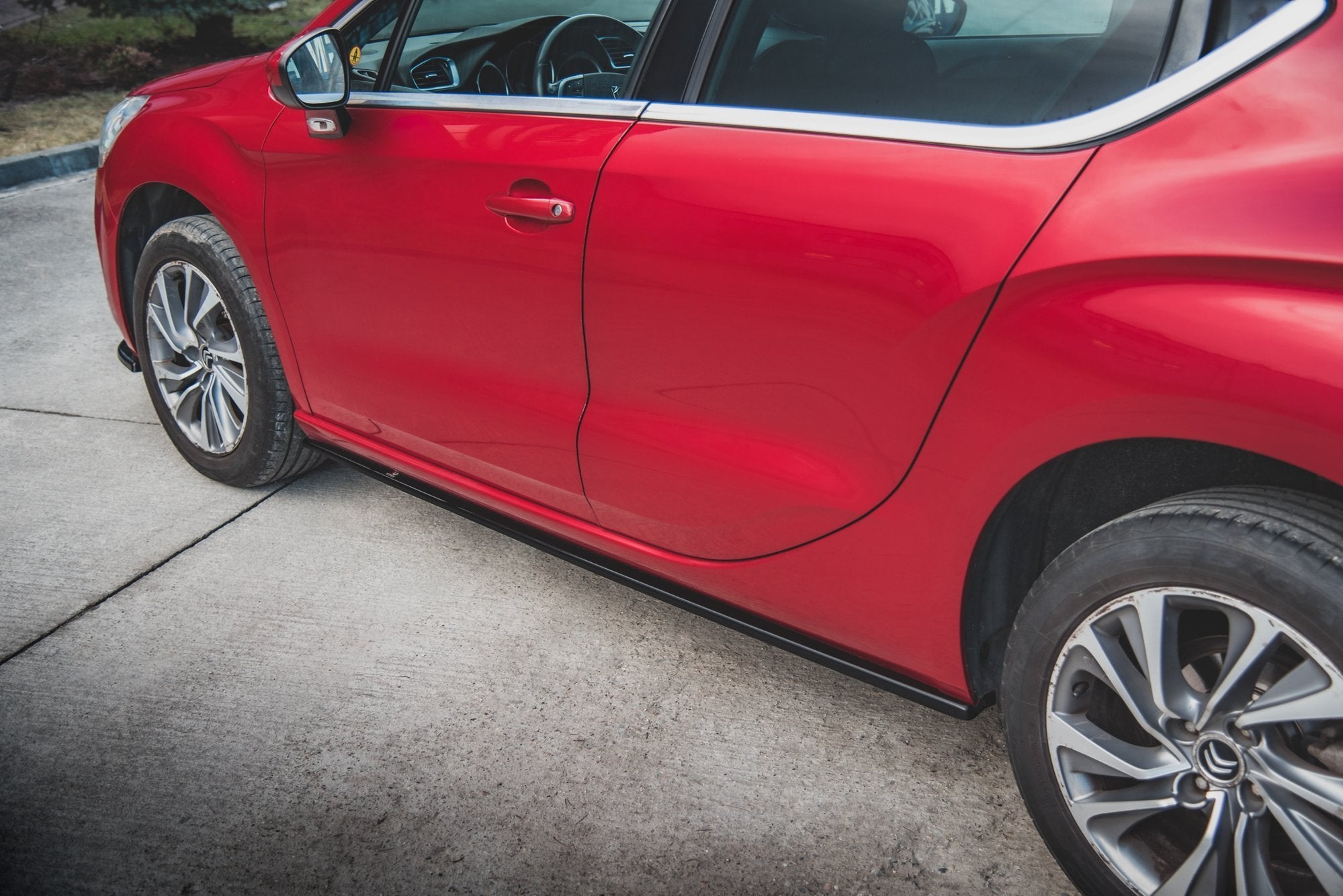 Maxton Design Street+ Seitenschweller Leisten passend für Citroen DS4 schwarz Hochglanz