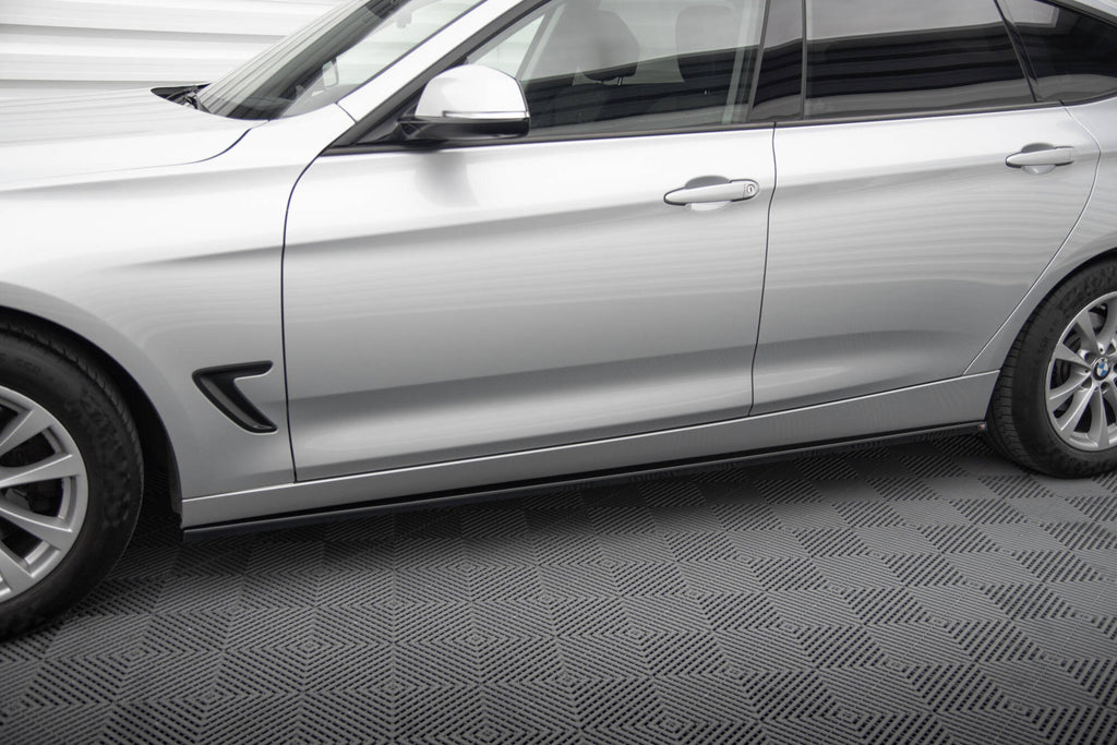 Maxton Design Street+ Seitenschweller Leisten passend für BMW 3er GT F34 schwarz Hochglanz