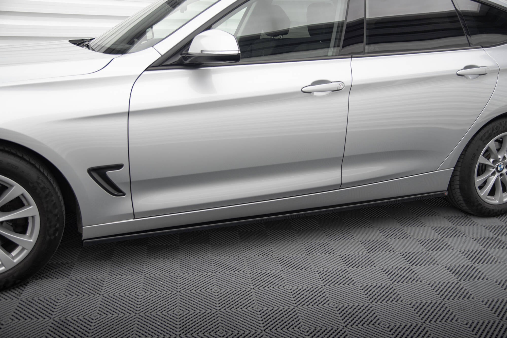 Maxton Design Street+ Seitenschweller Leisten passend für BMW 3er GT F34 schwarz Hochglanz