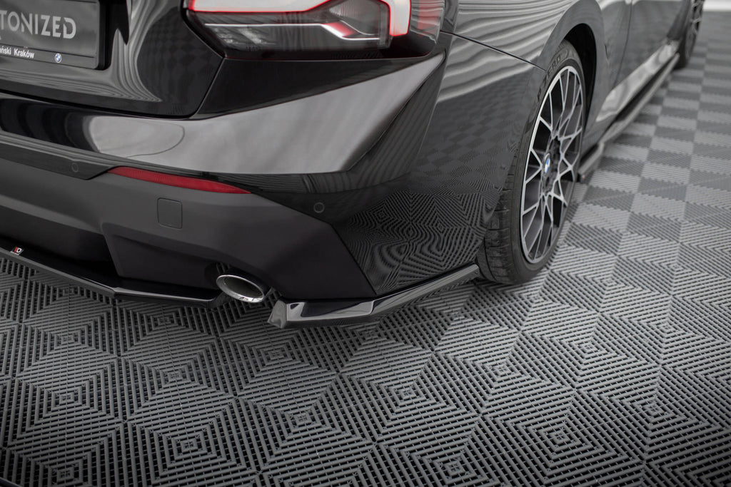 Maxton Design Heck Ansatz Flaps Diffusor V.1 passend für BMW 2 Coupe G42 schwarz Hochglanz