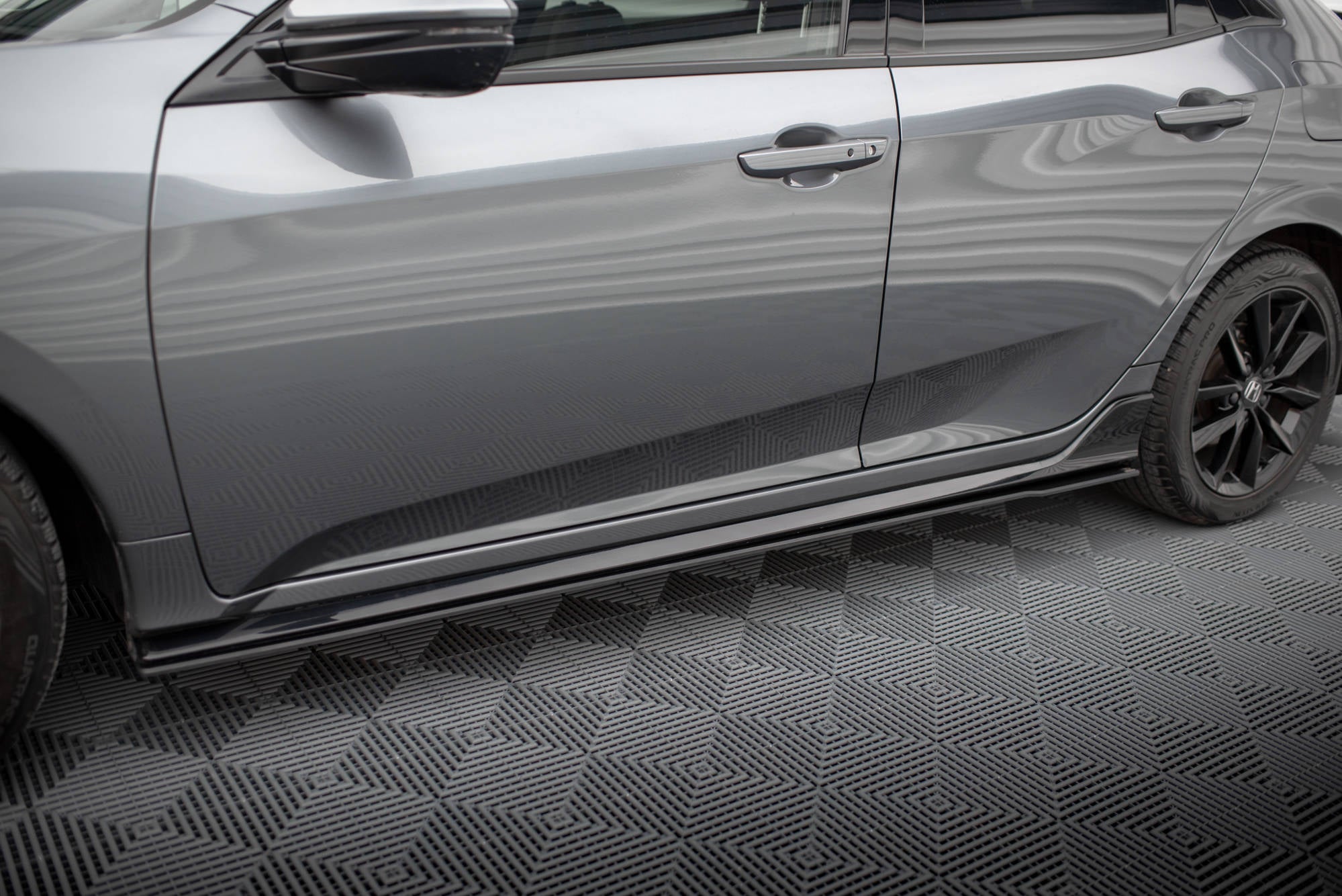 Maxton Design Street Pro Street+ Seitenschweller Leisten passend für Honda Civic Sport Mk 10