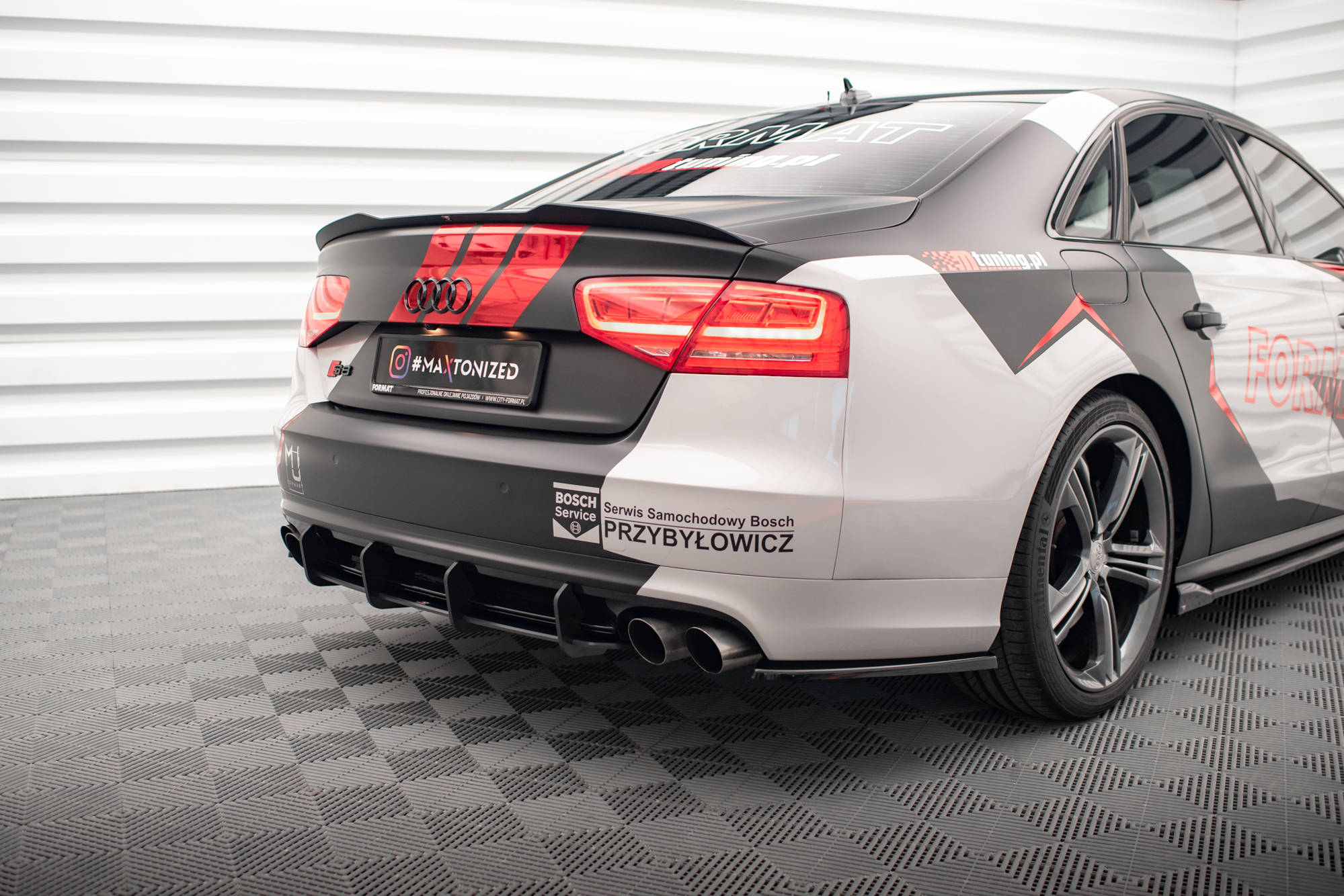 Maxton Design Street Pro Heckschürze passend für Audi S8 D4