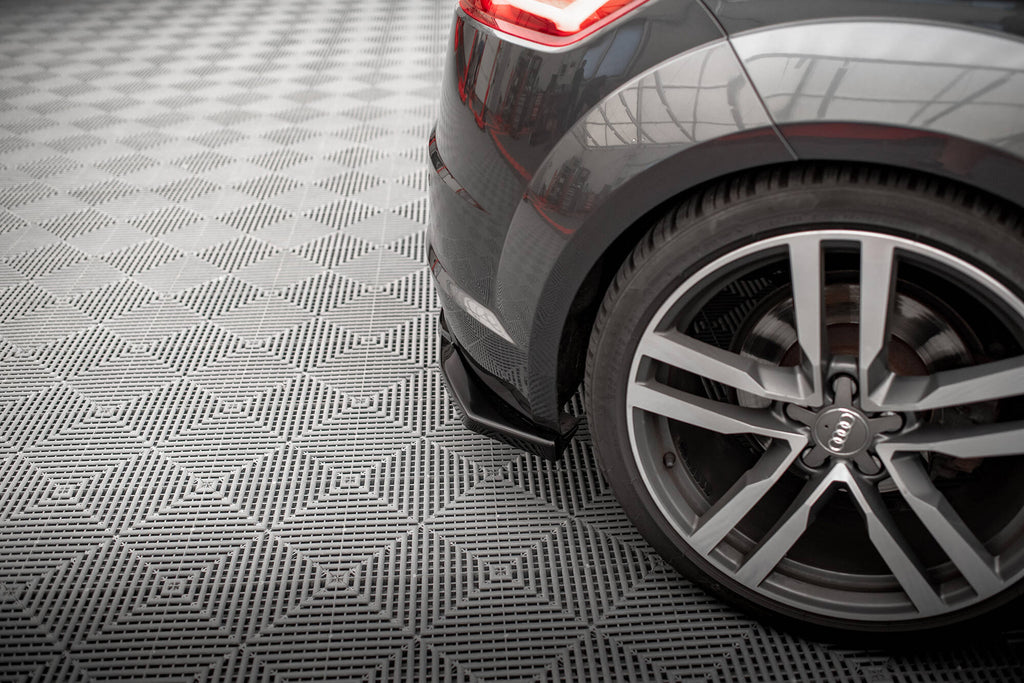Maxton Design Heck Ansatz Flaps Diffusor V.1 passend für Audi TT S-Line 8S schwarz Hochglanz