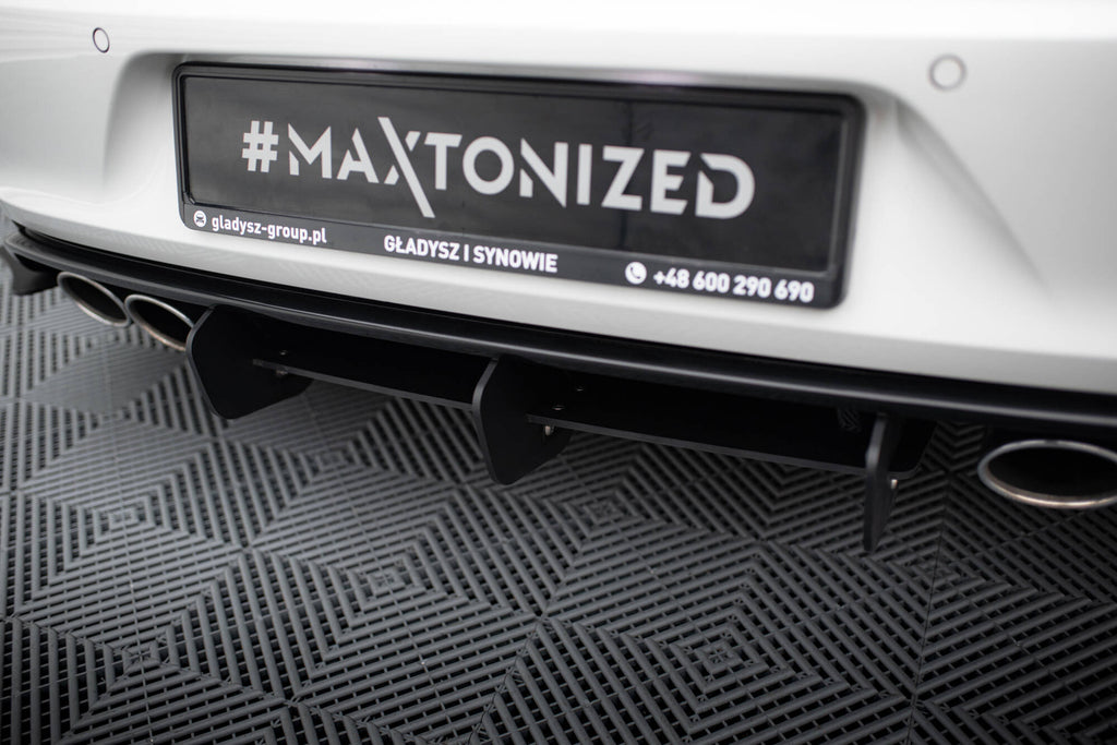 Maxton Design VW GOLF 7 R HATCHBACK Diffusor Heck Ansatz passend für Heckschürze passend für & Heck Ansatz Flaps Diffusor passend für