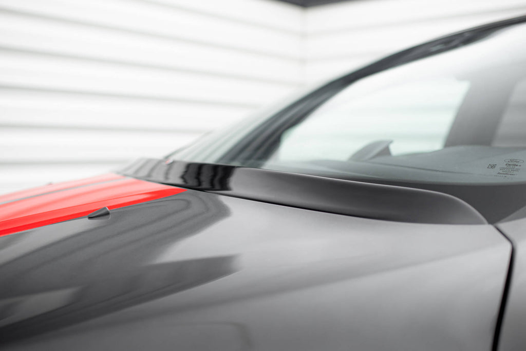 Maxton Design Verlangerung MotorHaube Ford Focus Mk3 / Mk3 FL / ST / RS schwarz Hochglanz für Ford Focus ST