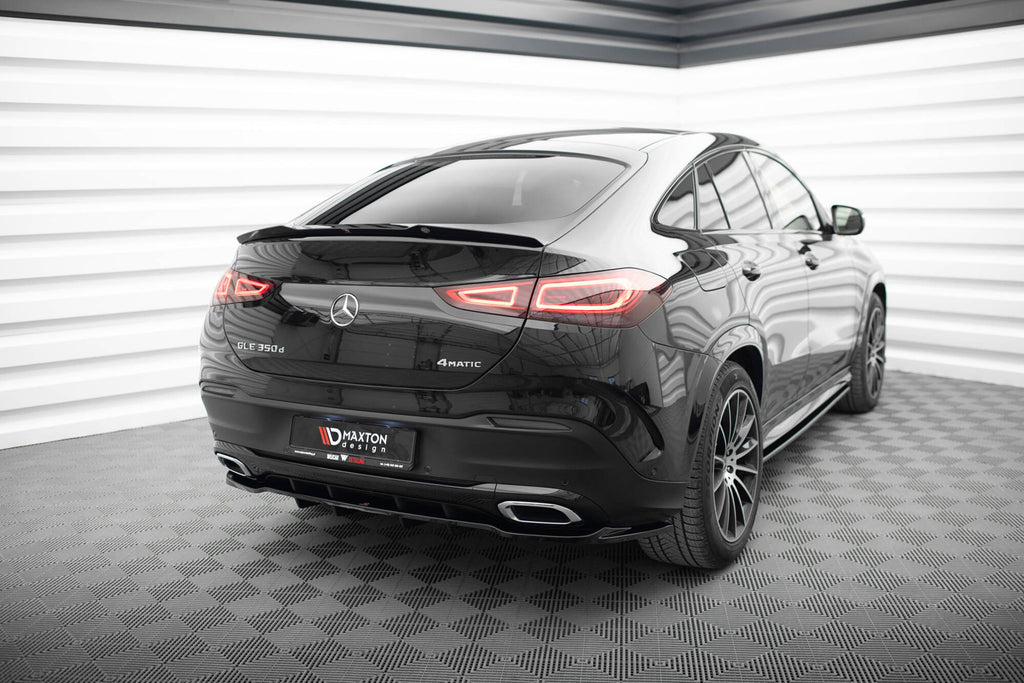 Maxton Design Street+ Mittlerer Diffusor RACE passend für V.1 Mercedes-Benz GLE Coupe AMG-Line C167 / C167 Facelift schwarz Hochglanz