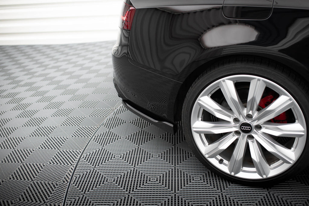 Maxton Design Heck Ansatz Flaps Diffusor V.2 passend für Audi S5 / A5 S-Line Coupe / Cabriolet 8T schwarz Hochglanz