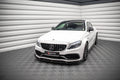 Maxton Design Street+ Spoilerlippe Front Ansatz V.2 passend für Mercedes-AMG C63 Coupe AMG Aero Pack C205 Facelift schwarz Hochglanz