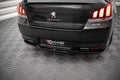 Maxton Design Mittlerer Diffusor Heck Ansatz für Peugeot 508 GT Mk1 Facelift schwarz matt