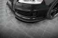 Maxton Design Front Stoßstange Flaps passend für Audi RS6 Avant C6 schwarz Hochglanz