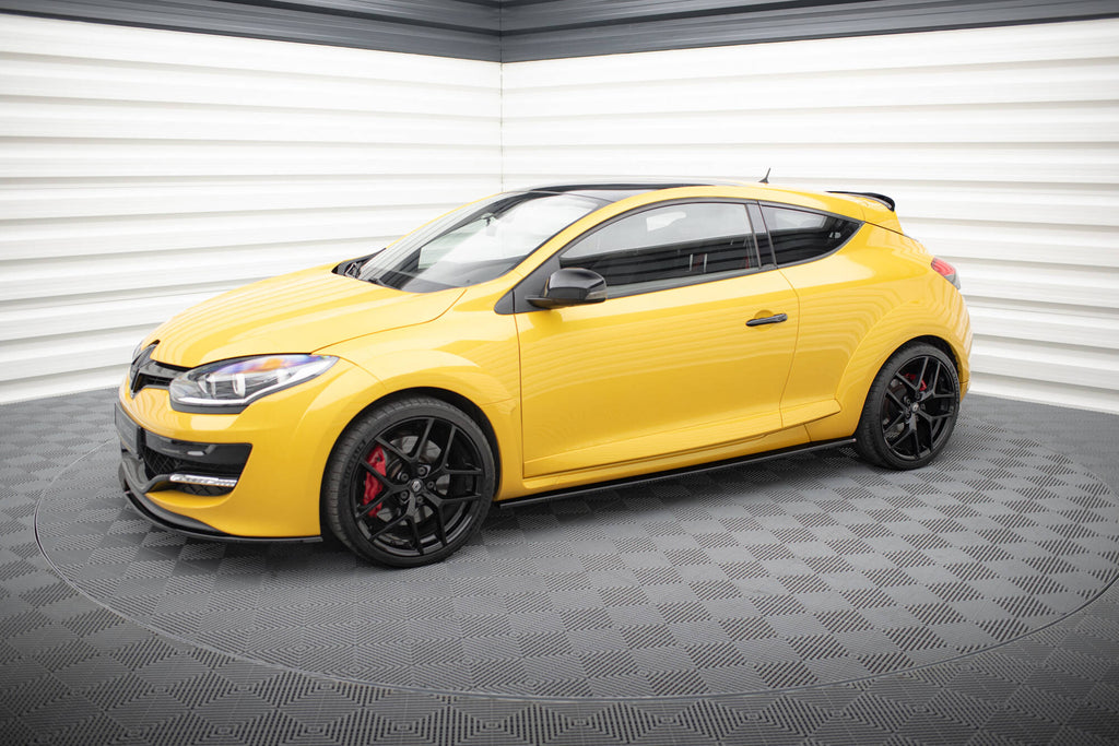 Maxton Design Street+ Seitenschweller Leisten passend für Renault Megane RS Mk3 schwarz Hochglanz