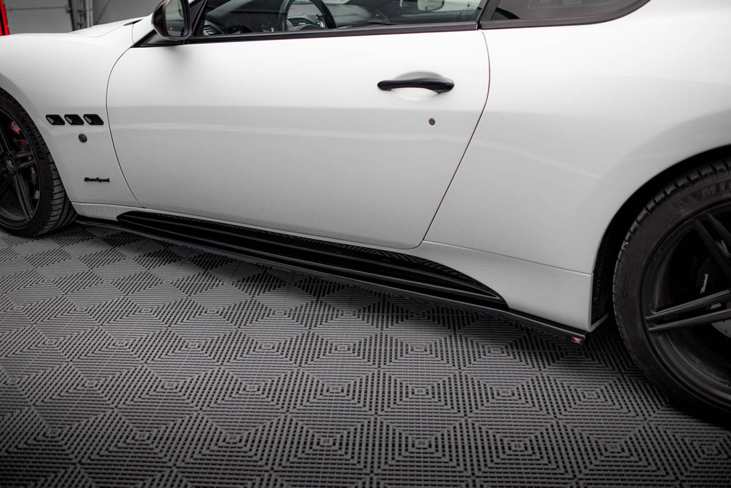 Maxton Design Street+ Seitenschweller Leisten passend für Maserati Granturismo S Mk1 schwarz Hochglanz