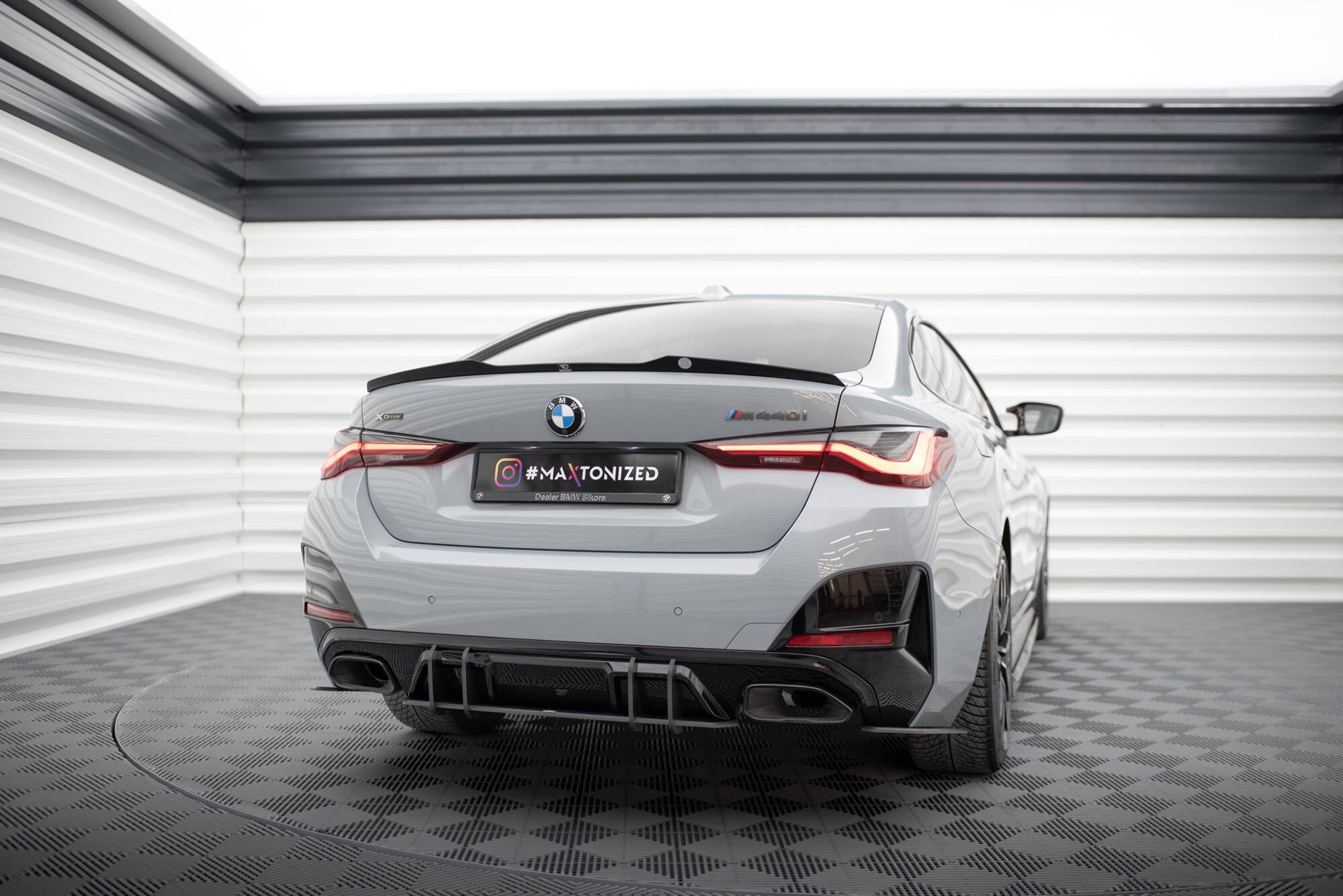 Maxton Design Street Pro Heck Ansatz Flaps Diffusor passend für BMW 4er Gran Coupe M440i G26