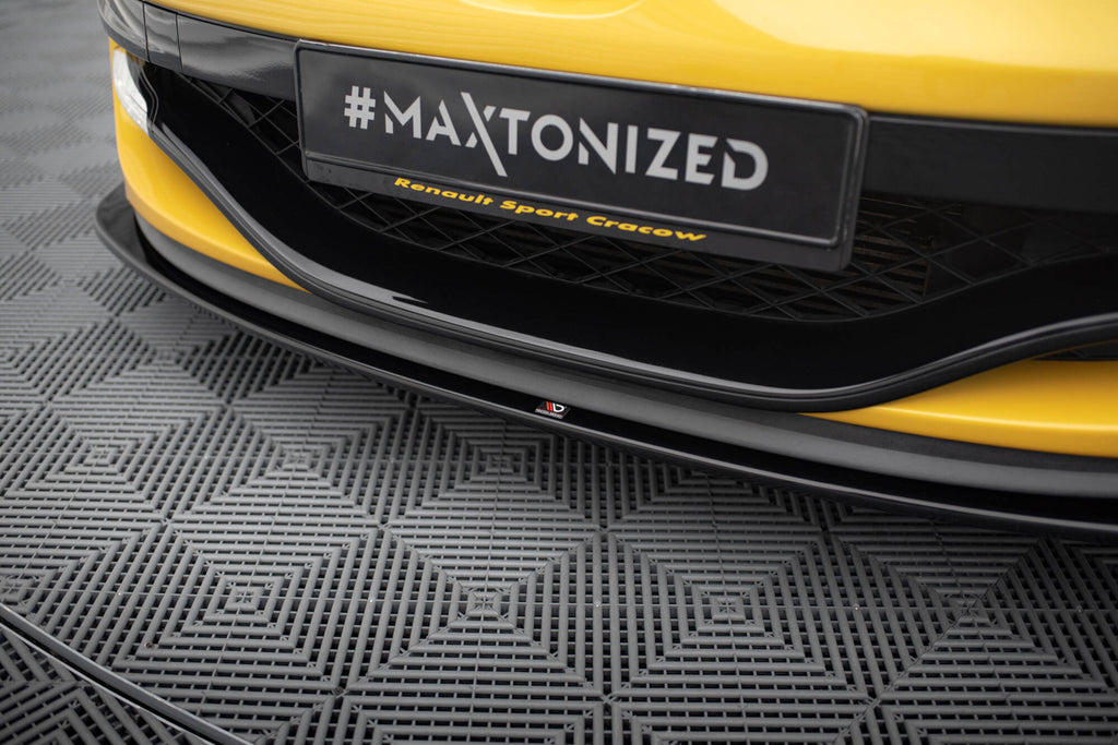 Maxton Design Street+ Spoilerlippe Front Ansatz passend für RENAULT MEGANE 3 RS v.2 schwarz Hochglanz