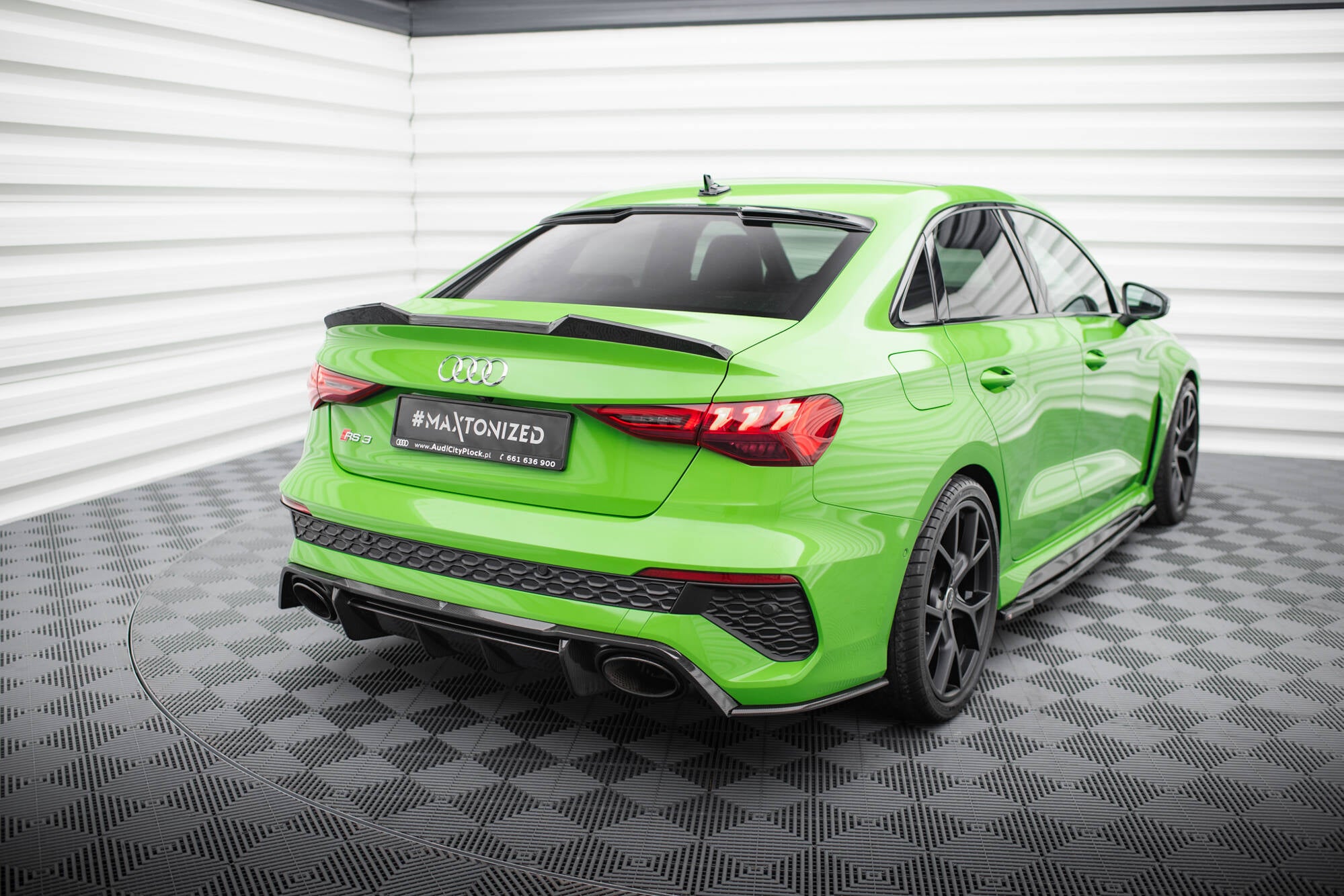 Maxton Design Prepreg Carbon Fiber Heckklappenspoiler V.1 Audi RS3 / S3 / A3 S-Line / A3 Limousine 8Y Facelift für Audi A3