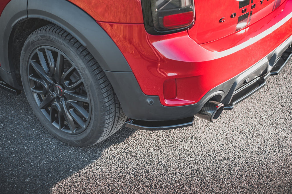 Maxton Design Heck Ansatz Flaps Diffusor passend für Mini Countryman Mk2 F60 JCW schwarz Hochglanz