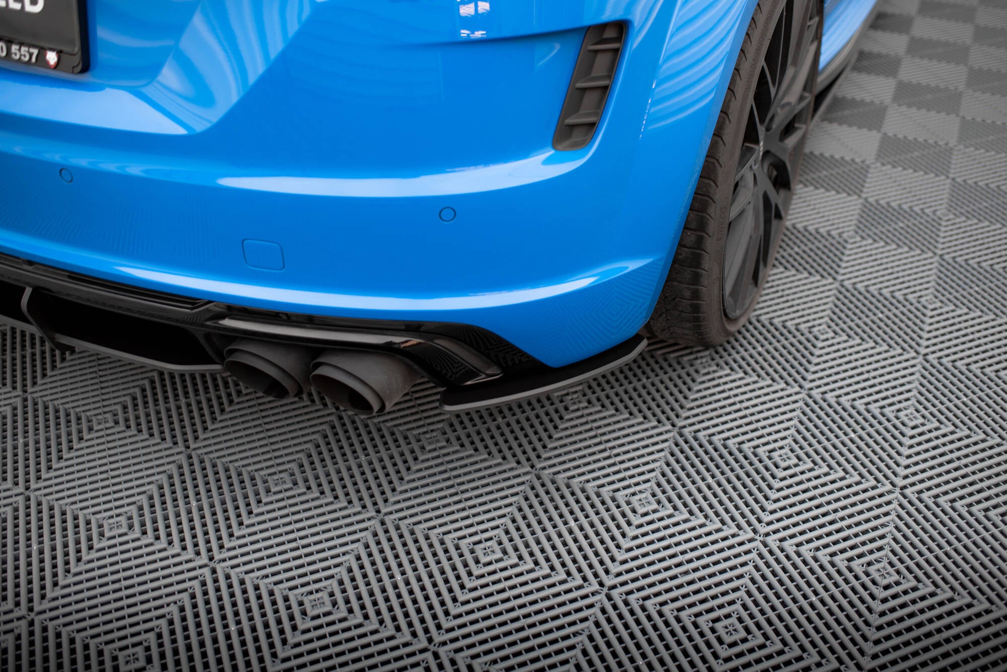 Maxton Design Street Pro Heck Ansatz Flaps Diffusor passend für Audi TT S 8S Facelift