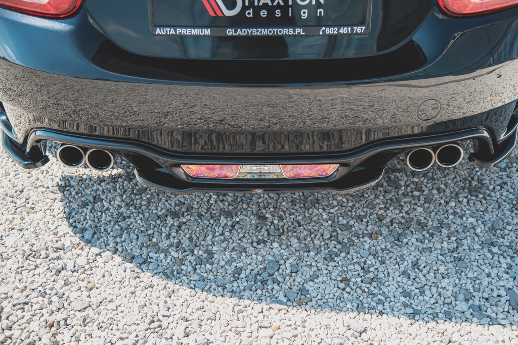 Maxton Design Heckansatz Abarth 124 Spider schwarz Hochglanz für Abarth 124 Spider