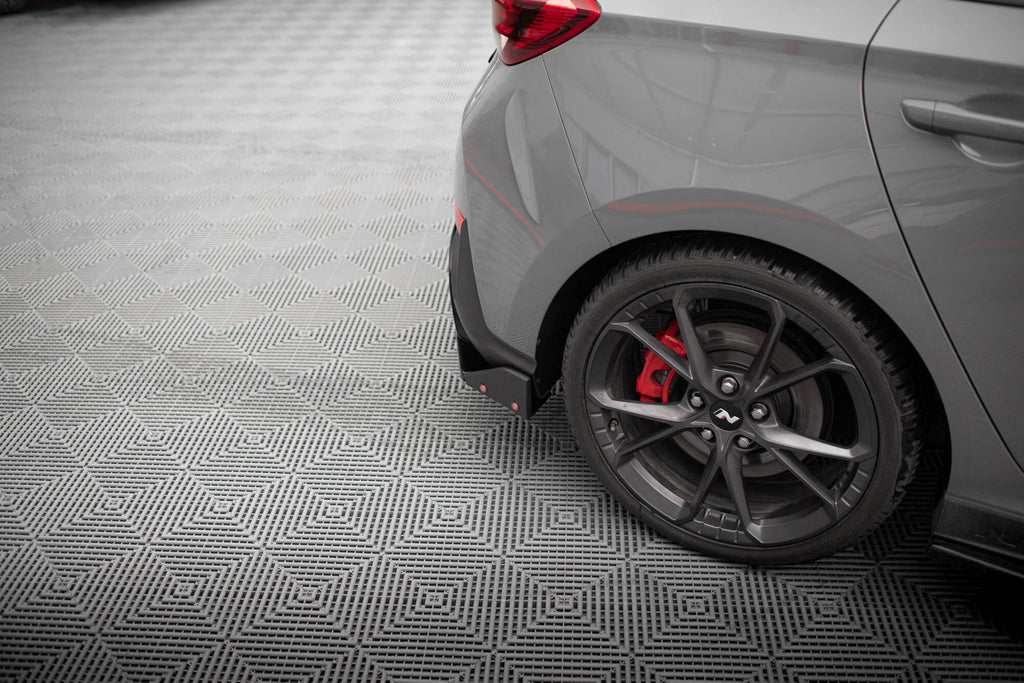Maxton Design Heck Ansatz Flaps Diffusor V.4 + Flaps passend für Hyundai I30 N Hatchback Mk3 Facelift