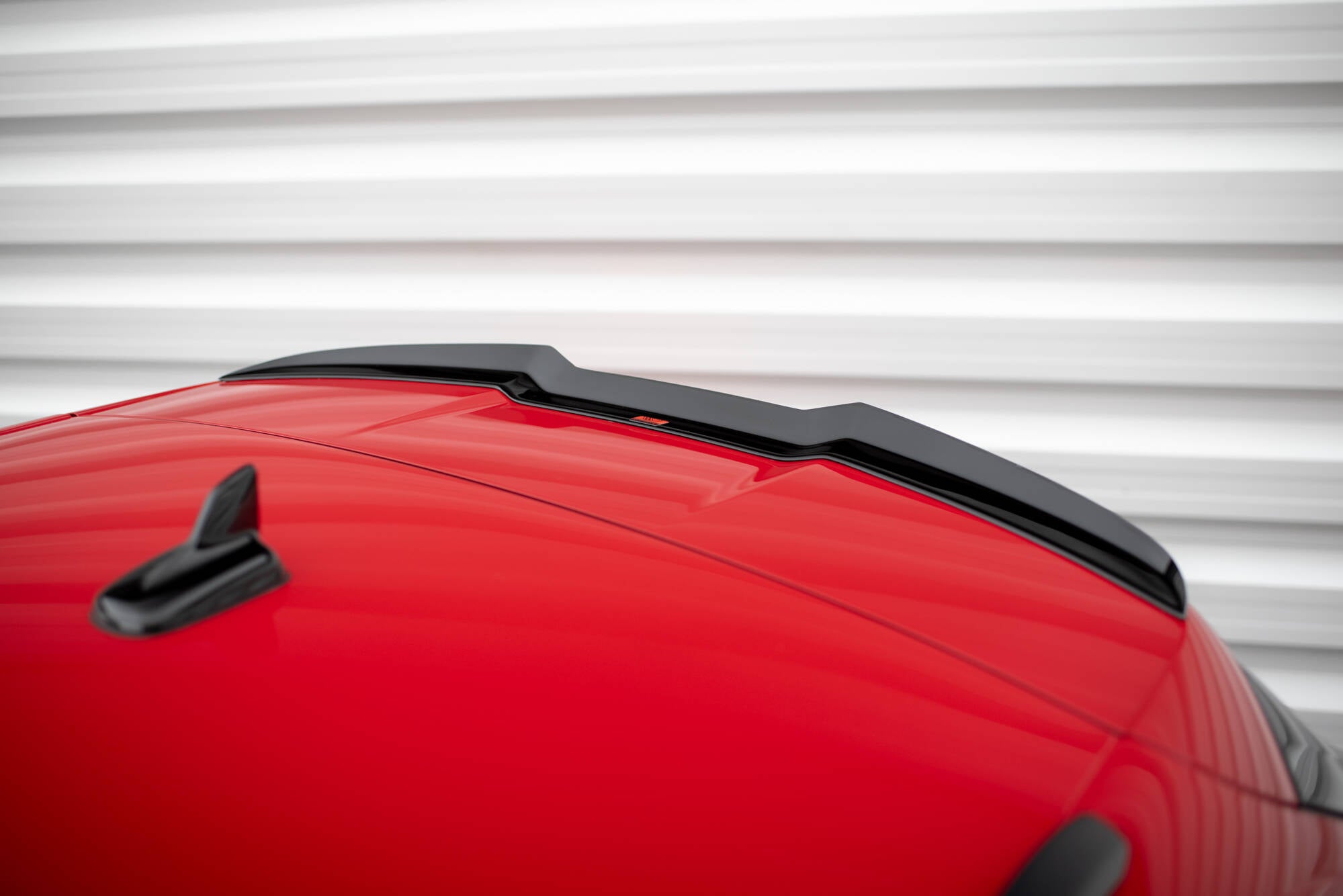 Maxton Design Spoiler CAP passend für Audi RS4 B9 Avant schwarz Hochglanz