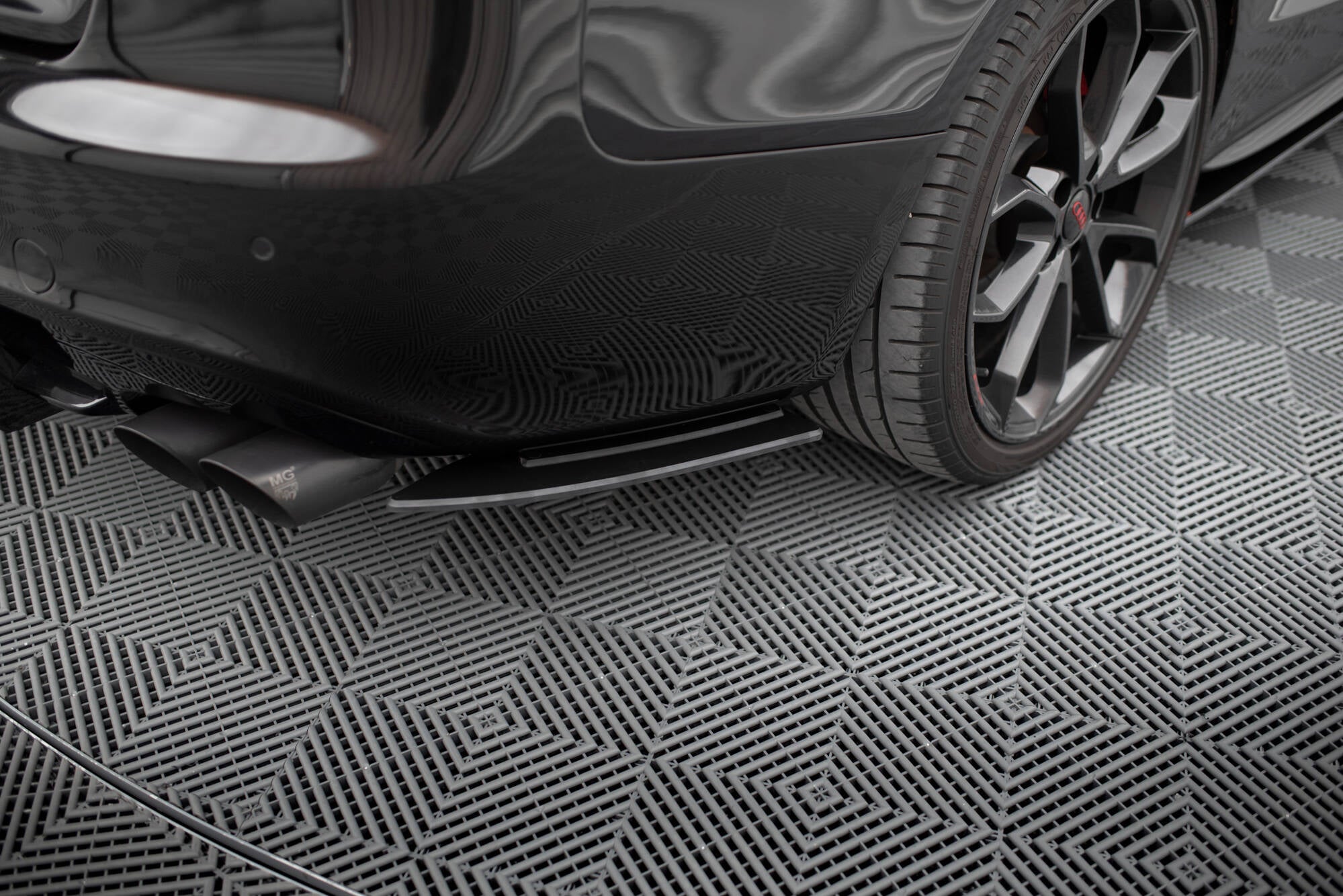 Maxton Design Street Pro Heck Ansatz Flaps Diffusor passend für Audi S5 / A5 S-Line Coupe / Cabriolet 8T