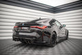 Maxton Design Heck Ansatz Flaps Diffusor V.1 passend für BMW M4 G82 / G82 Facelift schwarz Hochglanz