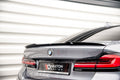 Maxton Design Spoiler CAP V.3 passend für BMW 5er Standard / M-Paket / M550 Limousine G30 / G30 Facelift schwarz Hochglanz