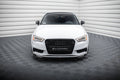 Maxton Design Street+ Spoilerlippe Front Ansatz V.2 passend für Audi A3 Limousine 8V schwarz Hochglanz