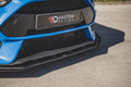 Maxton Design Street Pro Street+ Spoilerlippe Front Ansatz passend für + Flaps passend für Ford Focus RS Mk3 schwarz Hochglanz