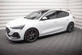 Maxton Design Street+ Seitenschweller Leisten passend für V.5 Ford Focus ST / ST-Line Mk4 Facelift schwarz Hochglanz