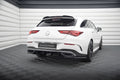 Maxton Design Diffusor Heck Ansatz passend für Mercedes-Benz CLA AMG-Line X118 schwarz Hochglanz