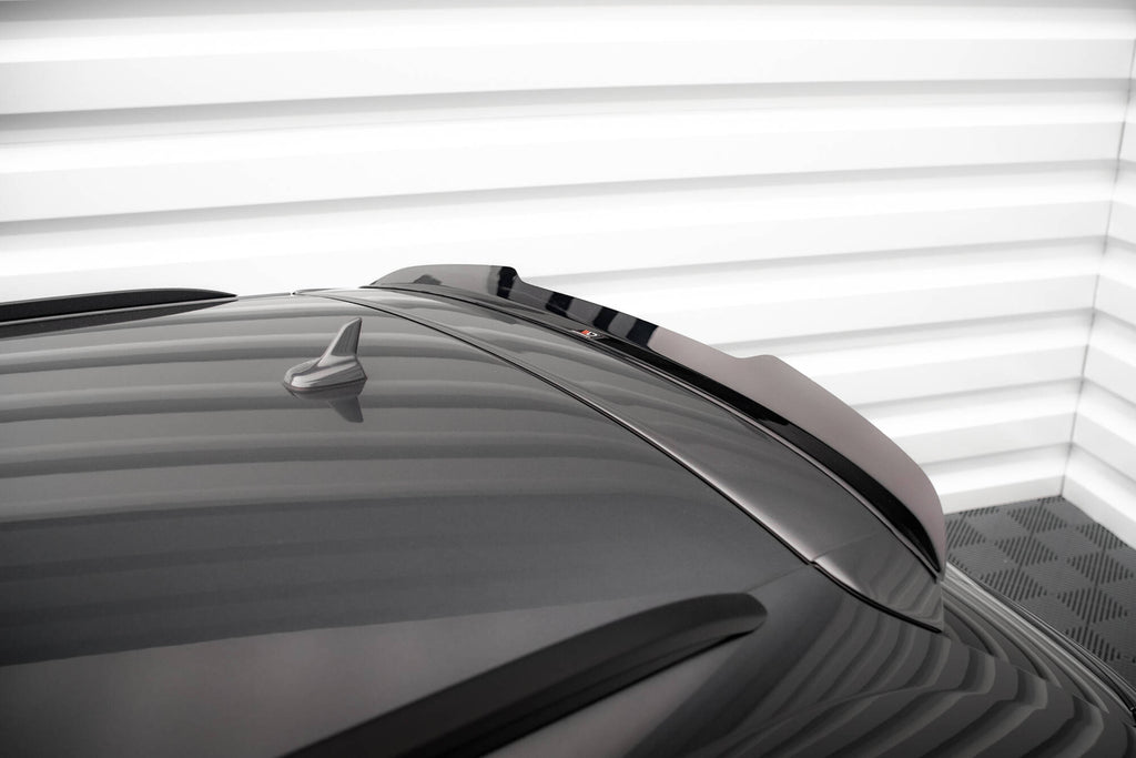 Maxton Design Spoiler CAP passend für Audi A4 S-Line / S4 Avant B8 Facelift schwarz Hochglanz