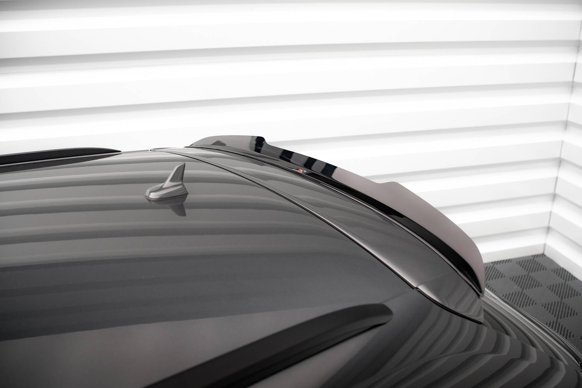 Maxton Design Spoiler CAP passend für Audi A4 S-Line / S4 Avant B8 Facelift schwarz Hochglanz