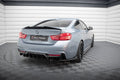 Maxton Design Heck Ansatz Flaps Diffusor V.5 passend für BMW 4er Coupe M-Paket F32 schwarz Hochglanz