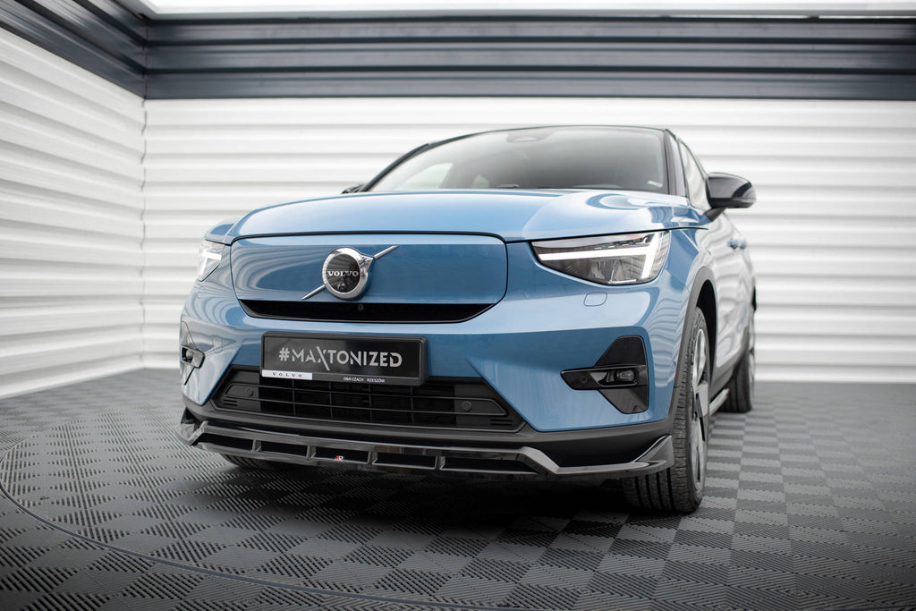 Maxton Design Street+ Spoilerlippe Front Ansatz passend für Volvo C40 Mk1 schwarz Hochglanz