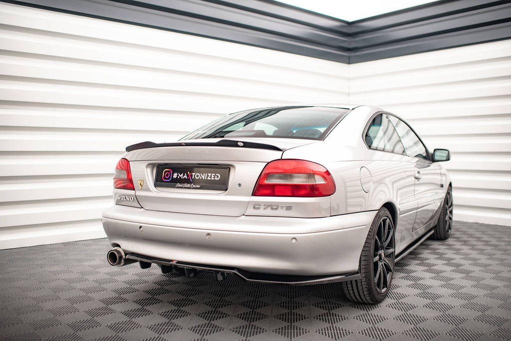 Maxton Design Spoiler CAP passend für Volvo C70 Mk1 schwarz Hochglanz