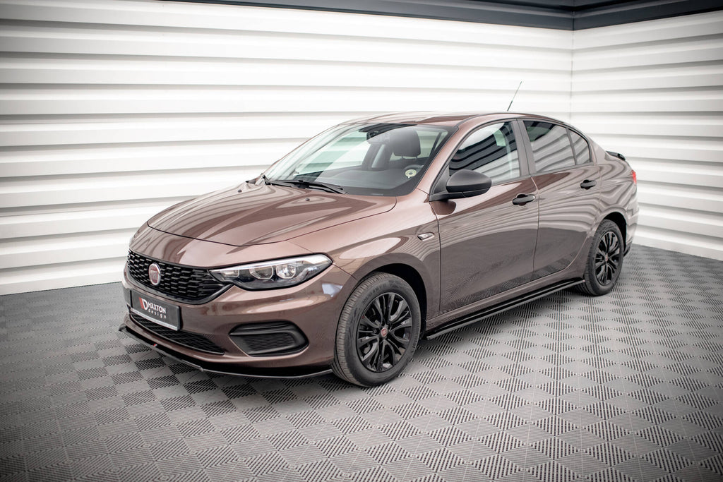 Maxton Design Street+ Spoilerlippe Front Ansatz passend für Fiat Tipo S-Design schwarz Hochglanz