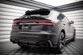 Maxton Design Heck Ansatz Flaps Diffusor passend für Audi RSQ8 Mk1 schwarz Hochglanz
