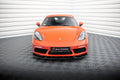 Maxton Design Street+ Spoilerlippe Front Ansatz V.1 passend für Porsche 718 Cayman 982c schwarz Hochglanz