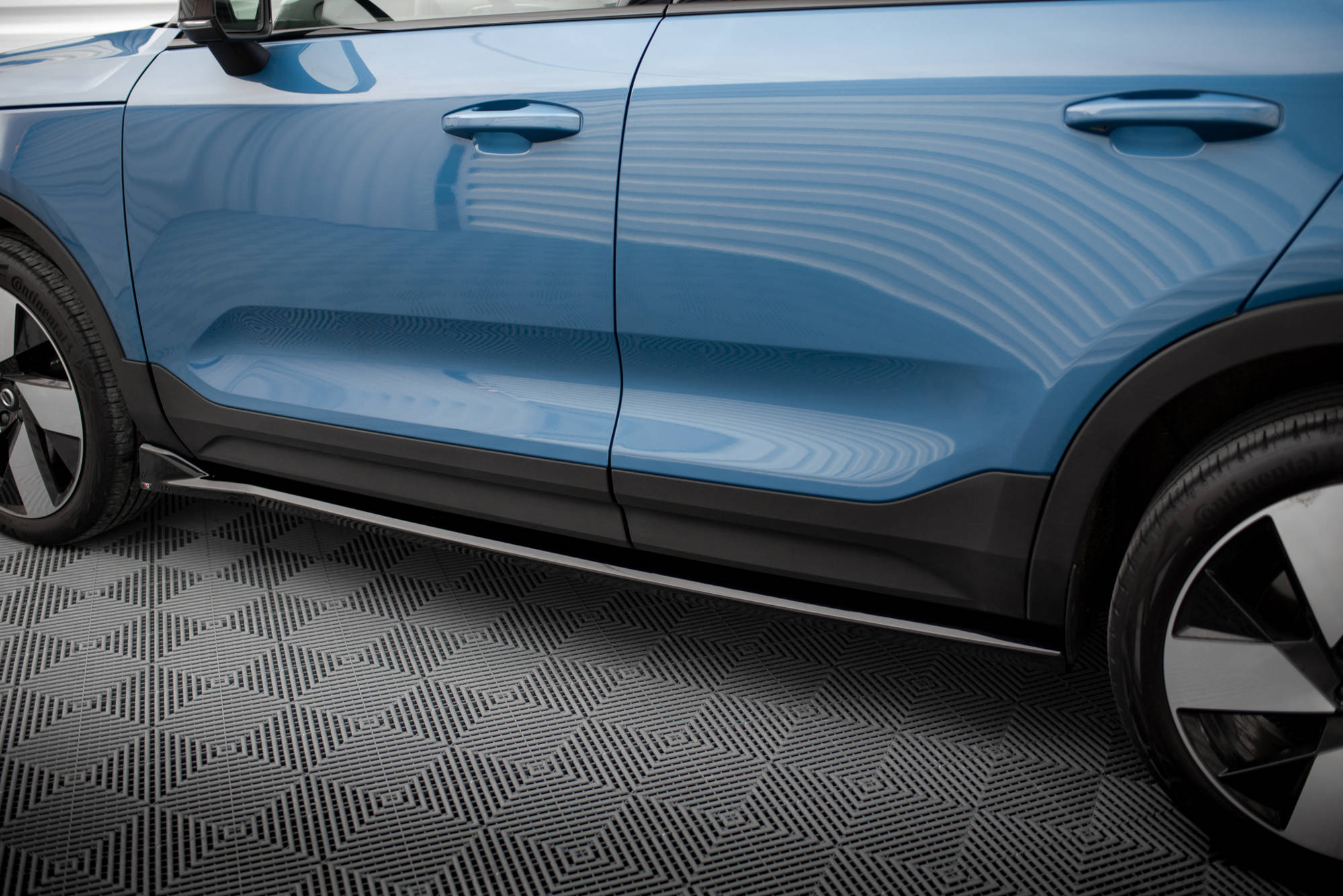 Maxton Design Street+ Seitenschweller Leisten passend für Volvo C40 Mk1 schwarz Hochglanz