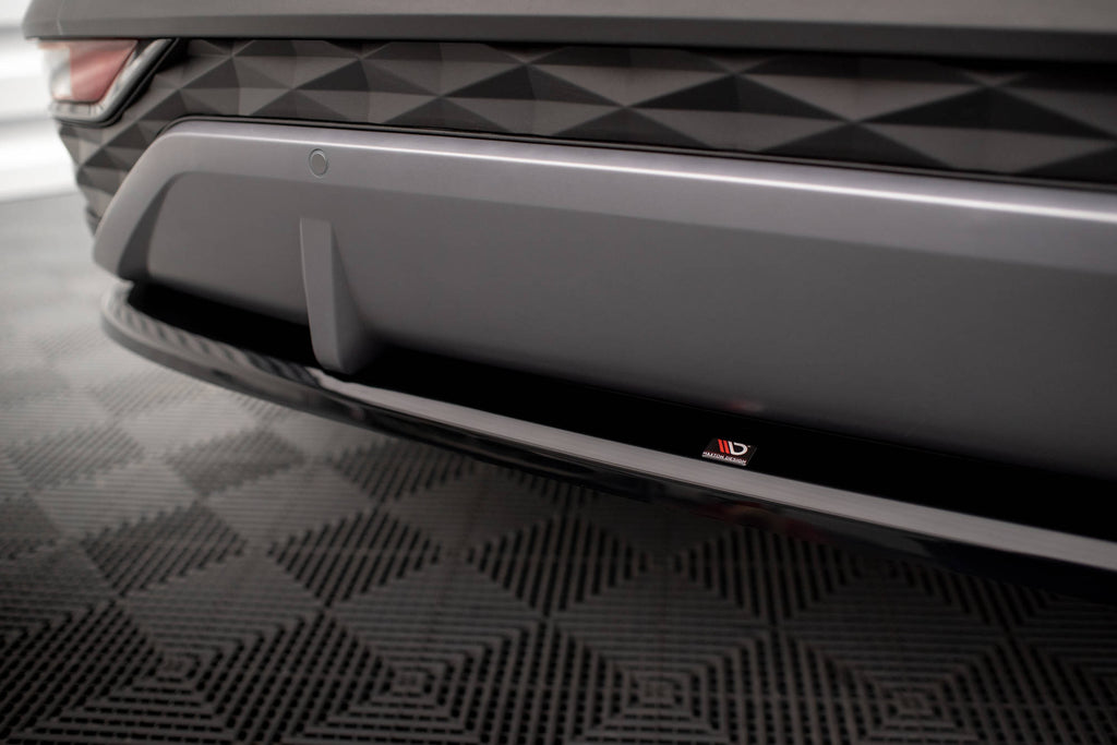 Maxton Design Heck Ansatz Flaps Diffusor passend für Hyundai Tucson Mk4 schwarz Hochglanz